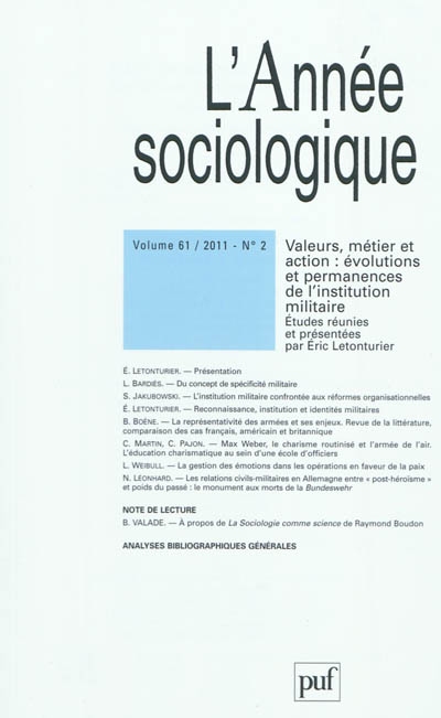 Année sociologique (L'), n°...