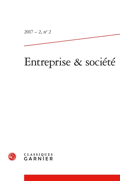 Entreprise & société, n° 2. Coopérative, management et société