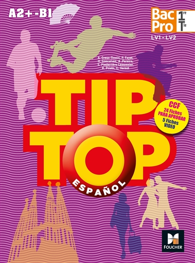 Tip-top espanol, 1re terminale bac pro LV1-LV2 : A2+-B1
