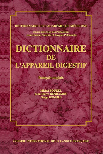 Dictionnaire de l'appareil digestif