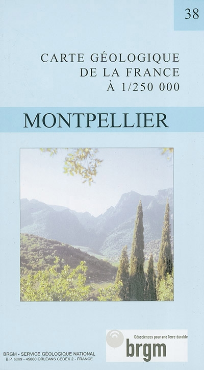 Montpellier : carte géologique de la France à 1:250.000, 38
