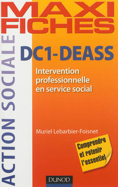 DC1-DEASS : intervention professionnelle en service social
