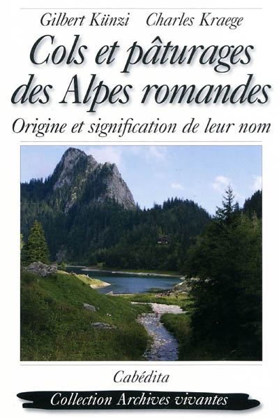 Cols et pâturages des Alpes romandes : origine et signification de leur nom