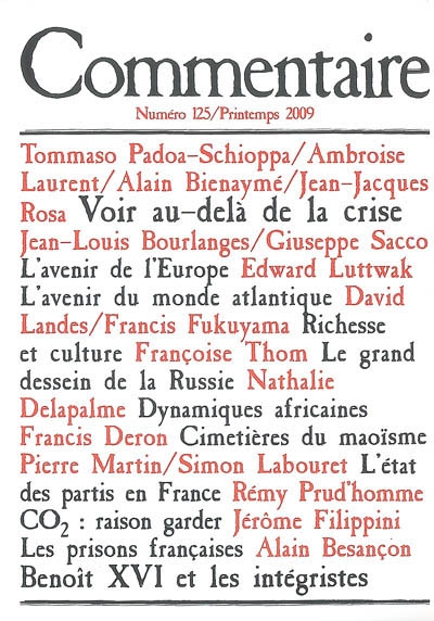 Commentaire, n° 125