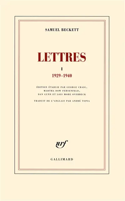 Lettres. Vol. 1. 1929-1940