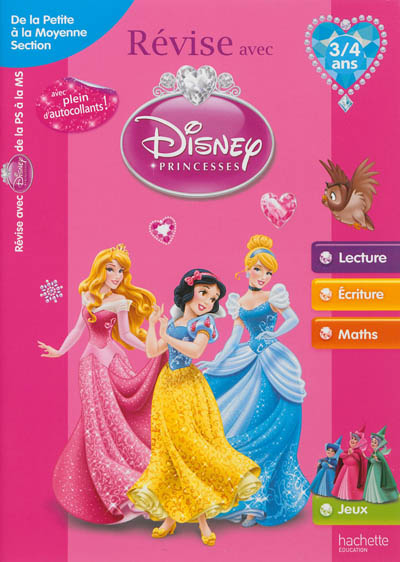 Révise avec Disney Princesses : de la petite à la moyenne section, 3-4 ans