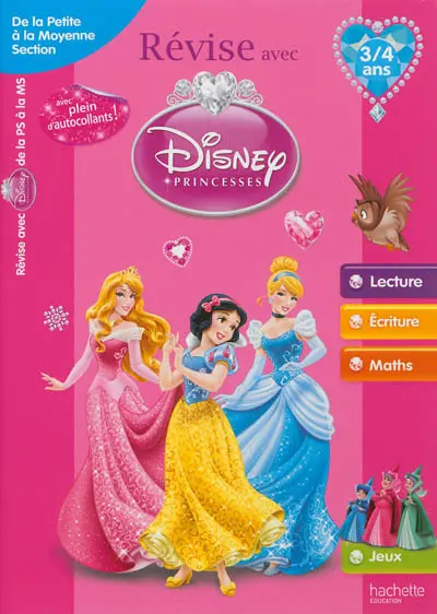 Révise avec Disney Princesses : de la petite à la moyenne section, 3-4 ans