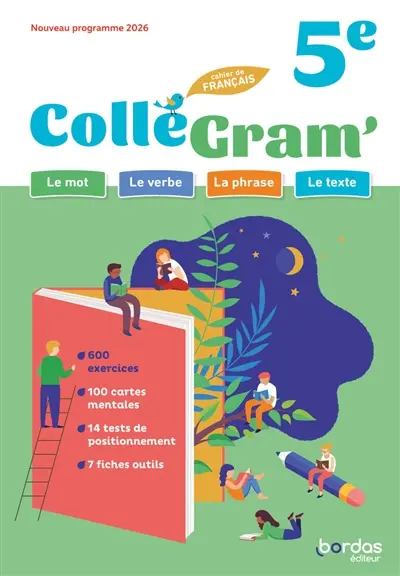 ColléGram' 5e, cahier de français : nouveau programme 2026