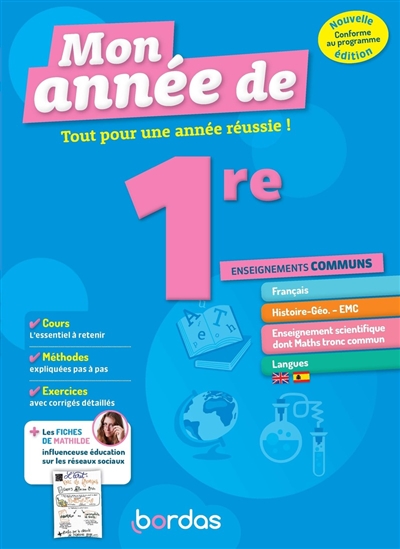 Mon année de 1re,...