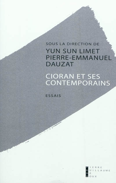 Cioran et ses contemporains : essais