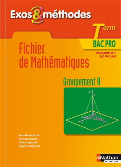 Fichier de mathématiques : term bac pro, groupement B : programme 2011, bac pro 3 ans