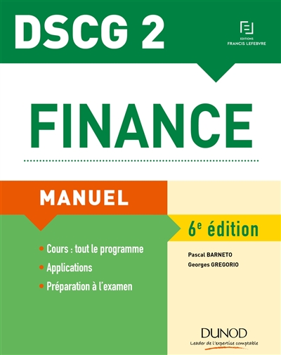 Finance, DSCG 2 : manuel