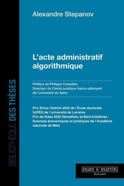 L'acte administratif...