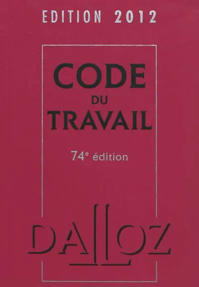 Code du travail 2012