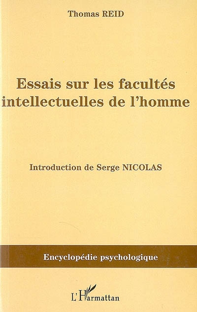 Essais sur les facultés intellectuelles de l'homme (1785)