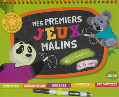 Mes premiers jeux malins, 4-5 ans : 80 activités