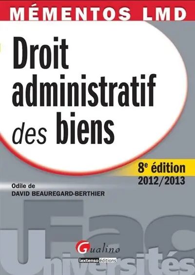 Droit administratif des biens