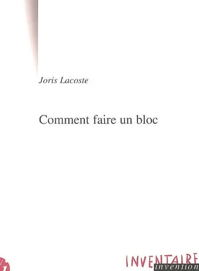 Comment faire un bloc