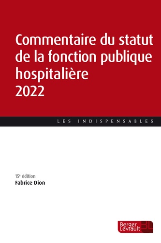 Commentaire du statut de la fonction publique hospitalière 2022