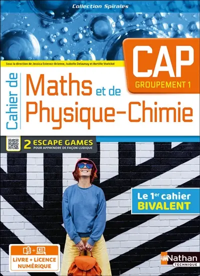 Cahier de maths et de physique-chimie CAP, groupement 1