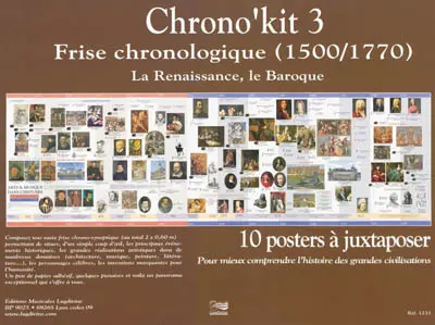 Chrono'kit 3 : frise chronologique (1500-1770) : la Renaissance, le baroque