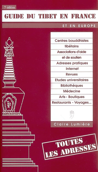 Guide du Tibet en France et en Europe : toutes les adresses