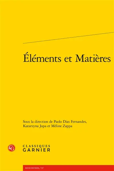 Eléments et matières