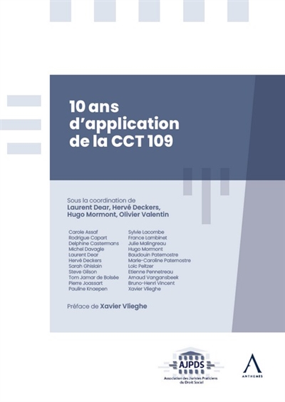 10 ans d'application de la cct 109