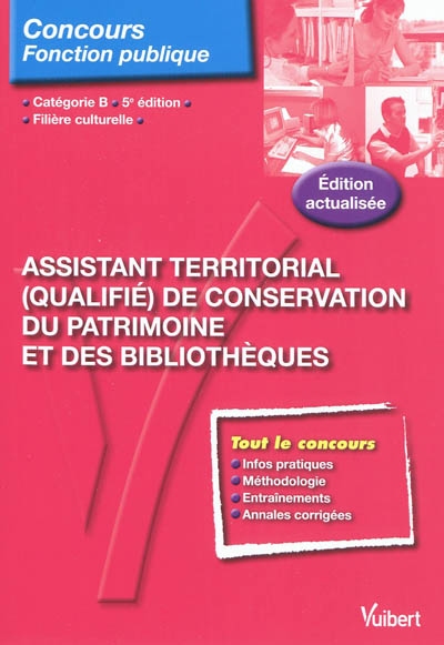 Assistant territorial (qualifié) de conservation du patrimoine et des bibliothèques : filière culturelle, catégorie B