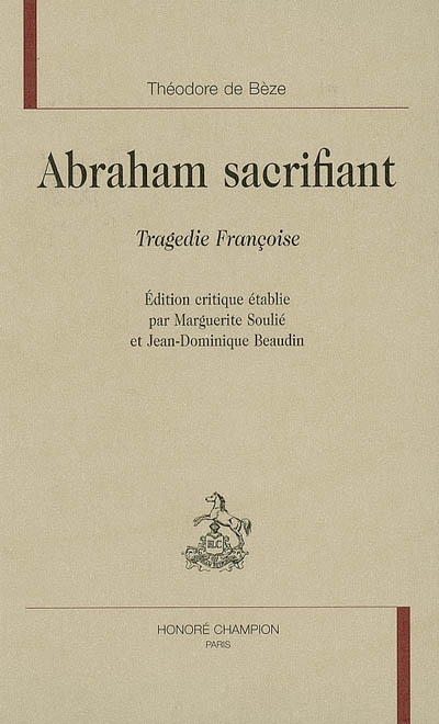 Abraham sacrifiant : tragédie françoise