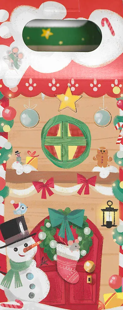 Je vais dormir avec ma lanterne de Noël