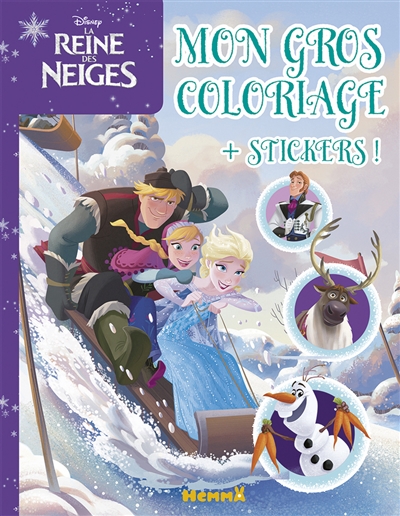 La reine des neiges : mon gros coloriage + stickers !