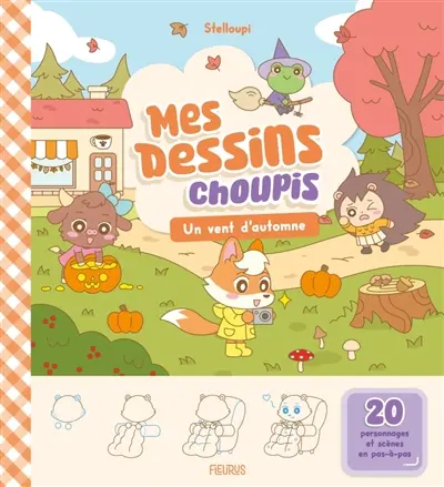 Mes dessins choupis. Un vent d'automne Mes dessins choupis. Un vent d'automne