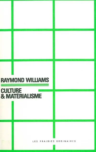 Culture & matérialisme