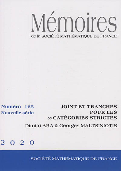Mémoires de la Société mathématique de France, n° 165. Joint et tranches pour les ∞-catégories strictes