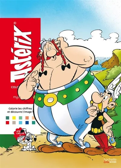 Coloriages Mystères : Astérix : Colorie les chiffres et découvre l'image