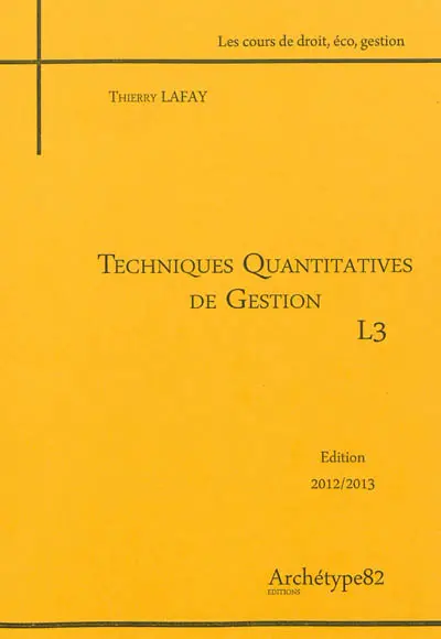 Techniques quantitatives de gestion, L3
