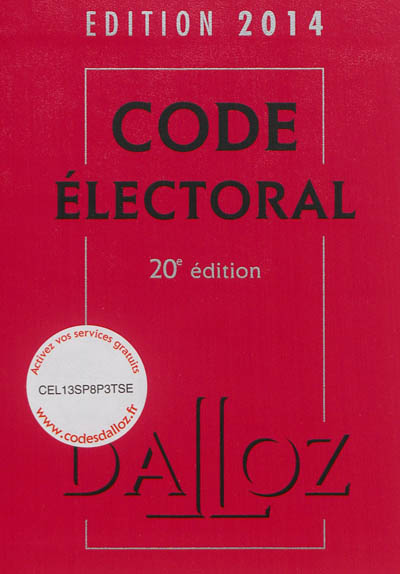 Code électoral 2014