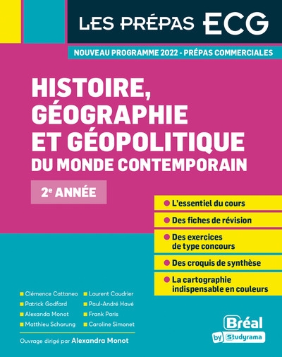Histoire, géographie et géopolitique du monde contemporain : prépas commerciales 2e année : nouveau programme 2022
