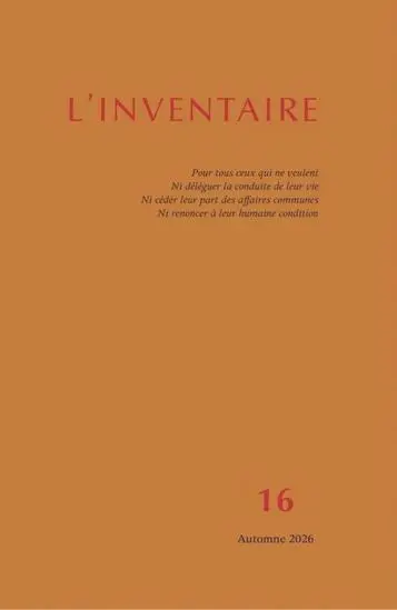 Inventaire (L'), n° 16