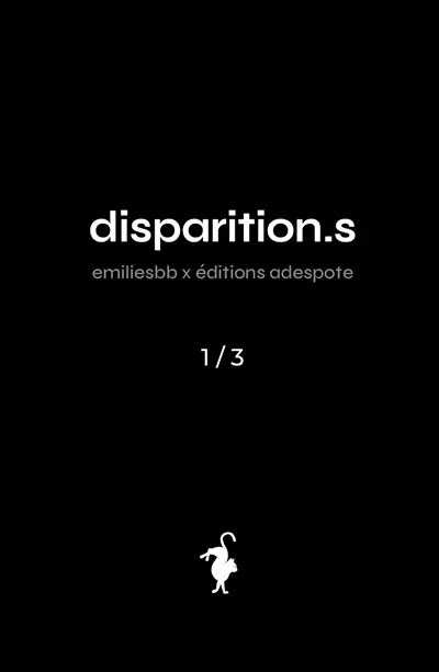 Disparition.s : 1/3