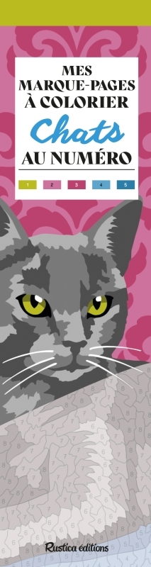 Chats : mes marque-pages à colorier au numéro