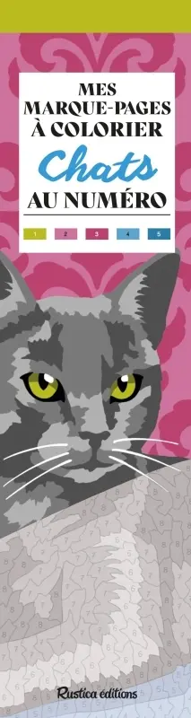 Chats : mes marque-pages à colorier au numéro