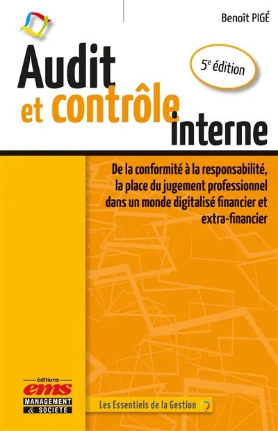 Audit et contrôle interne : de la conformité à la responsabilité, la place du jugement professionnel dans un monde digitalisé financier et extra-financier