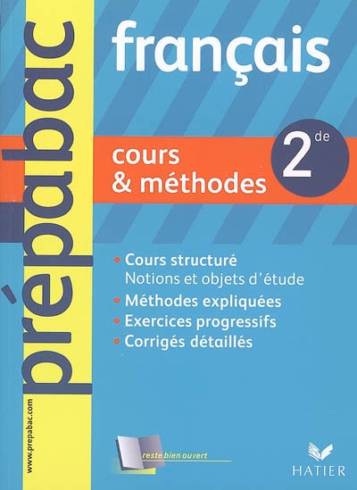 Français 2de : cours et méthodes