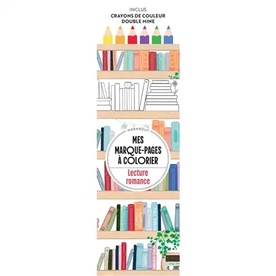 Lecture romance : mes marque-pages à colorier