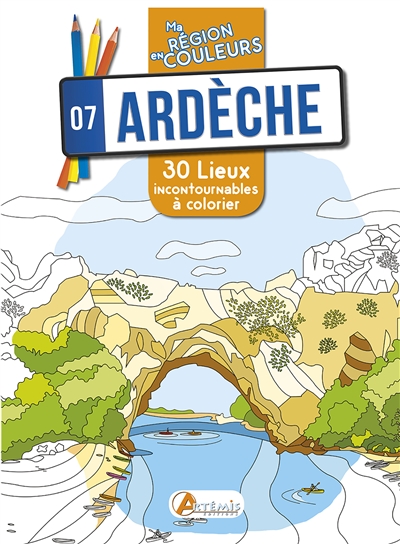 Ardèche, 07 : 30 lieux incontournables à colorier