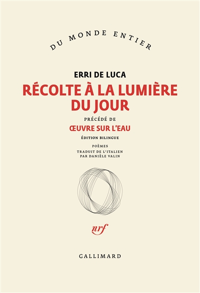 Récolte à la lumière du jour. Oeuvre sur l'eau