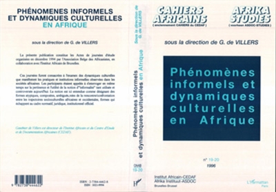 Phénomènes informels et dynamiques culturelles en Afrique : actes des journées d'études organisées les 16 et 17 décembre 1994 à Bruxelles