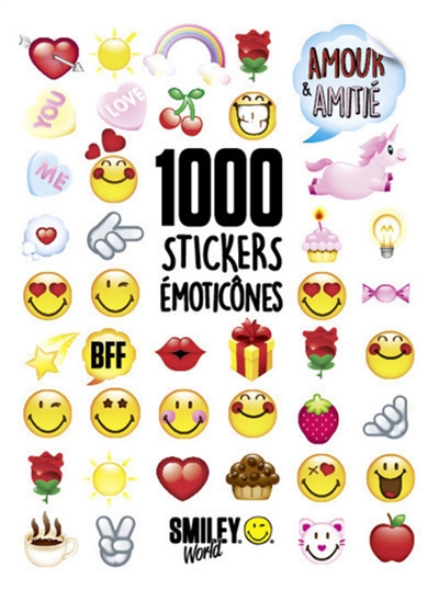 1.000 stickers émoticônes : amour & amitié